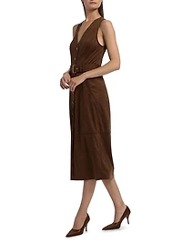 Marcia Belted Midi-Shirtdress