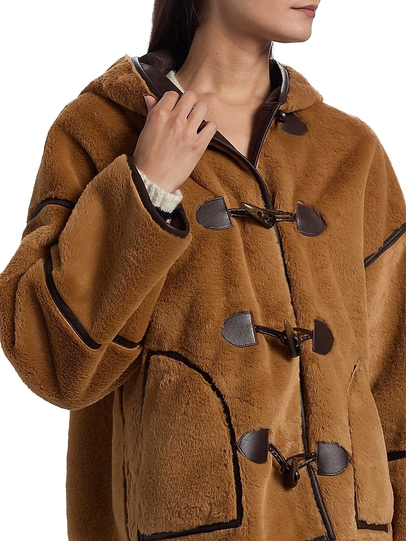 Lucy Faux-Fur Hooded Jacket