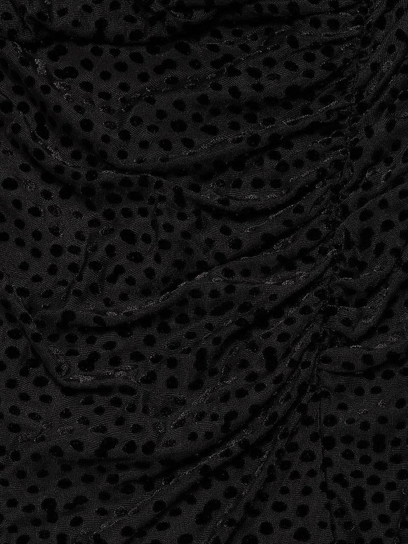 Lawrence Polka Dot One-Shoulder Minidress