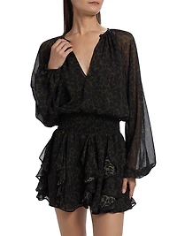 Tammy Leopard Minidress