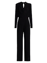 Eden Cowlneck Long-Sleeve Jumpsuit
