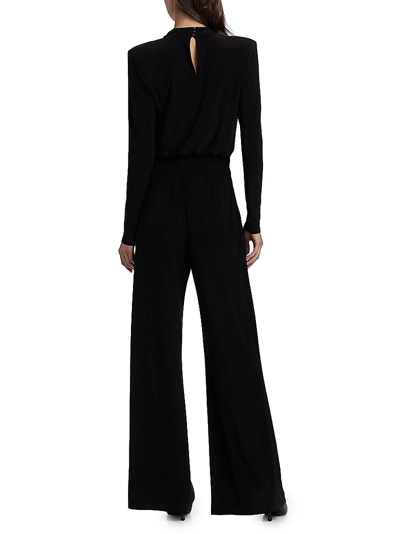 Eden Cowlneck Long-Sleeve Jumpsuit