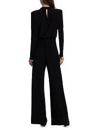 Eden Cowlneck Long-Sleeve Jumpsuit