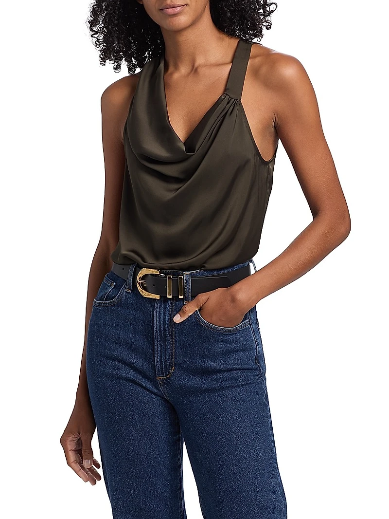 Zoe Satin Tank