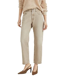 Authentic Denim Trousers with Monili