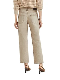 Authentic Denim Trousers with Monili