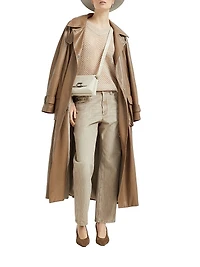 Authentic Denim Trousers with Monili