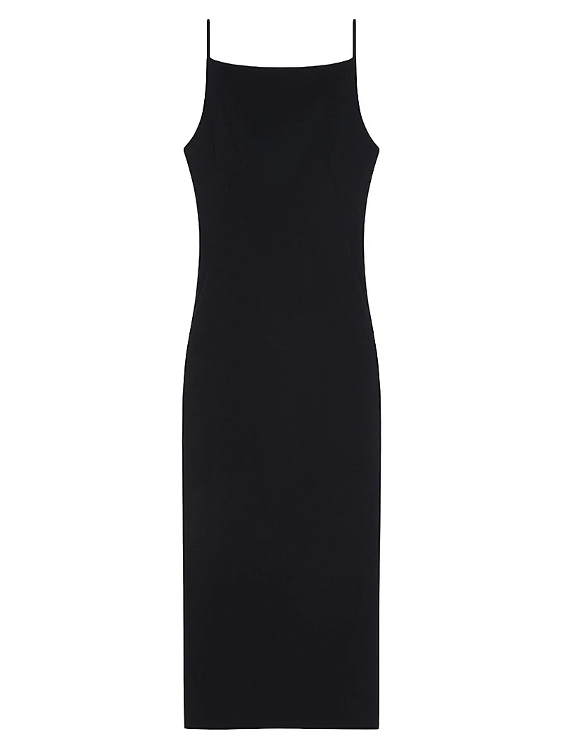 Straps Dress with Draped Back
