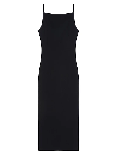 Straps Dress with Draped Back
