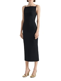 Straps Dress with Draped Back