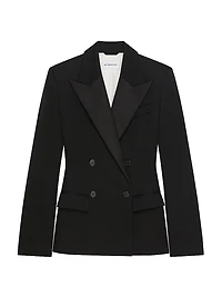 Jacket Wool with Satin Collar