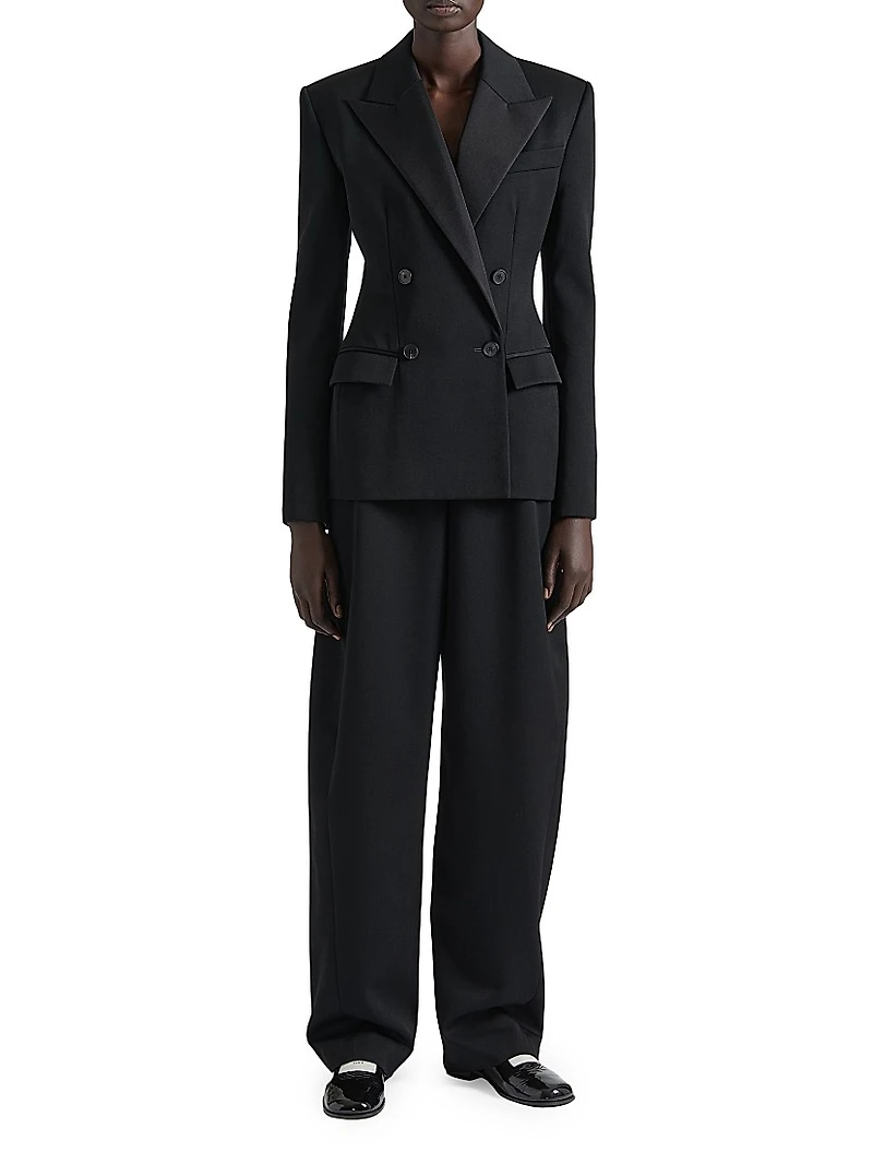 Jacket Wool with Satin Collar