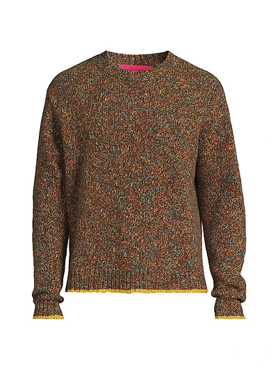 Confetti Wool/Cashmere-Blend Crewneck Sweater