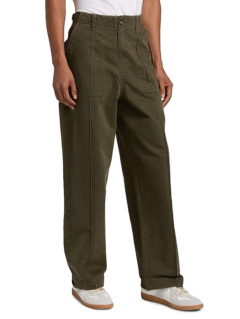 Dundy Cotton Straight-Leg Carpenter Jeans