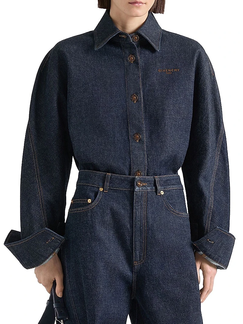 Shirt Denim with Embroidery