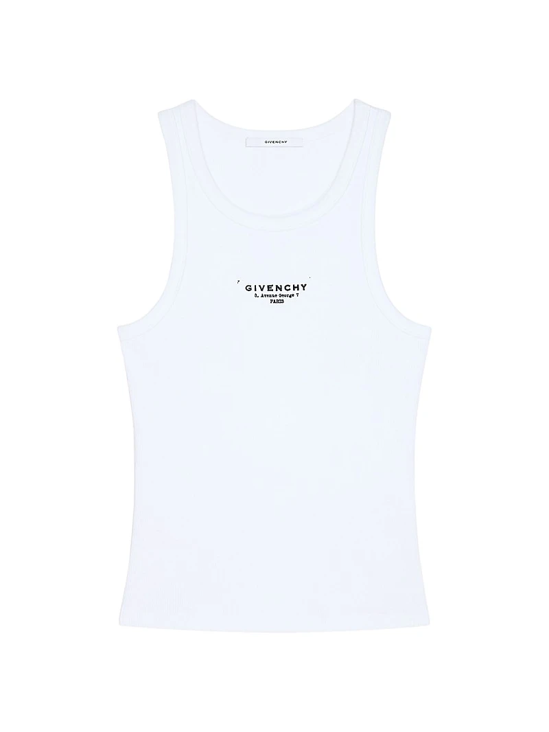 Slim Fit Tank Top Cotton with Stamp print