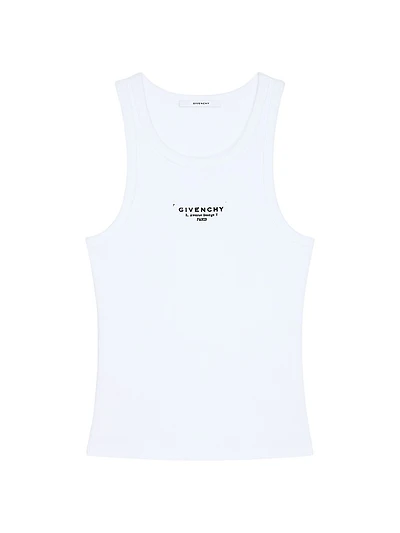 Slim Fit Tank Top Cotton with Stamp print