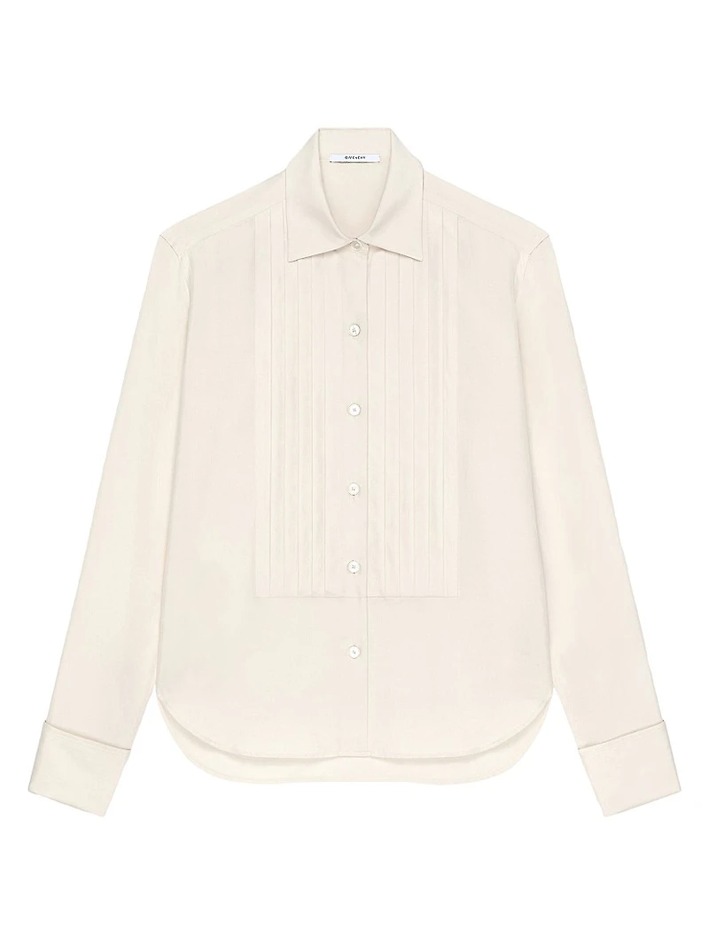 Shirt Silk with Plastron