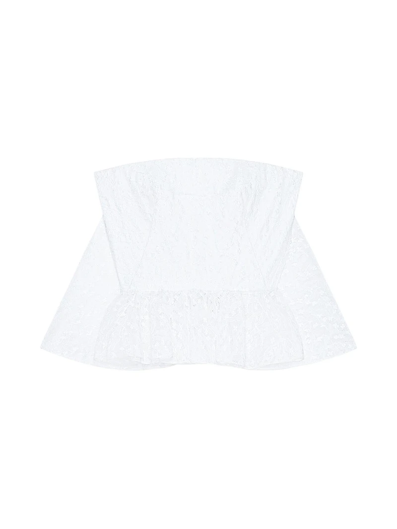 Strapless Top Lace with Cape