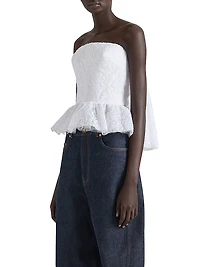 Strapless Top Lace with Cape