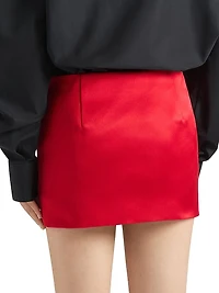 Mini skirt Satin