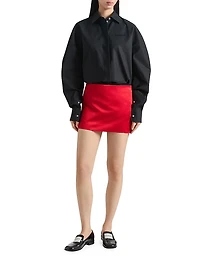Mini skirt Satin