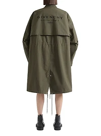 Parka Cotton with Stamp Print