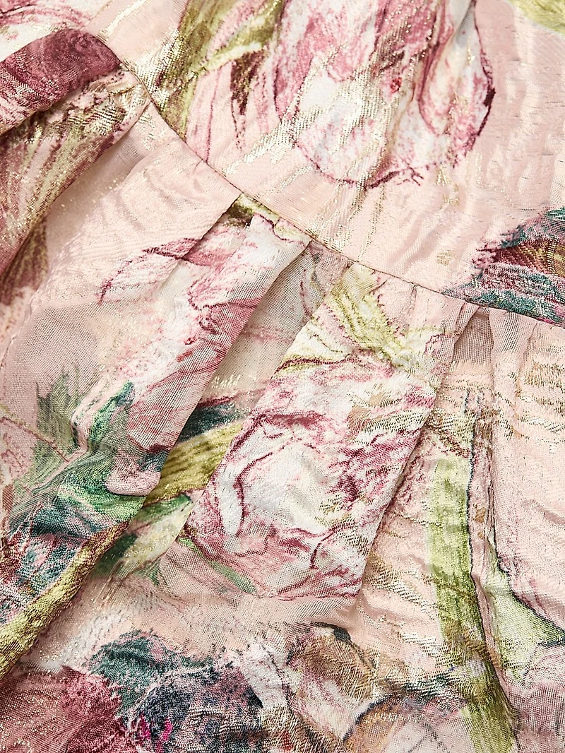 Gizelle Brocade Halterneck Gown