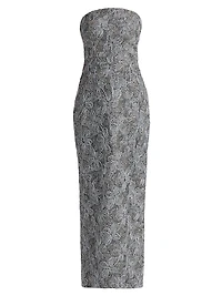 Meredith Floral-Embroidered Maxi Dress