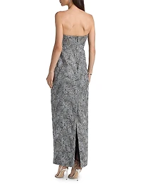 Meredith Floral-Embroidered Maxi Dress