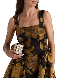 Erin Floral Brocade Minidress
