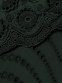 Fia Broderie Anglaise Ruffled-Collar Blouse