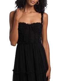 Talitha Silk Smocked Cami Maxi Dress