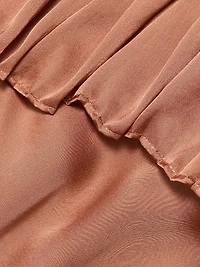 Liese Silk Ruffled V-Neck Blouse