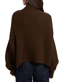 Veron Alpaca-Blend Rib-Knit Turtleneck Sweater