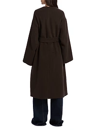 Fernanda Wool-Blend Oversized Belted Coat