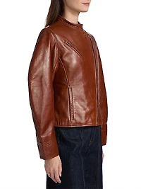 Ilaria Leather Biker Jacket
