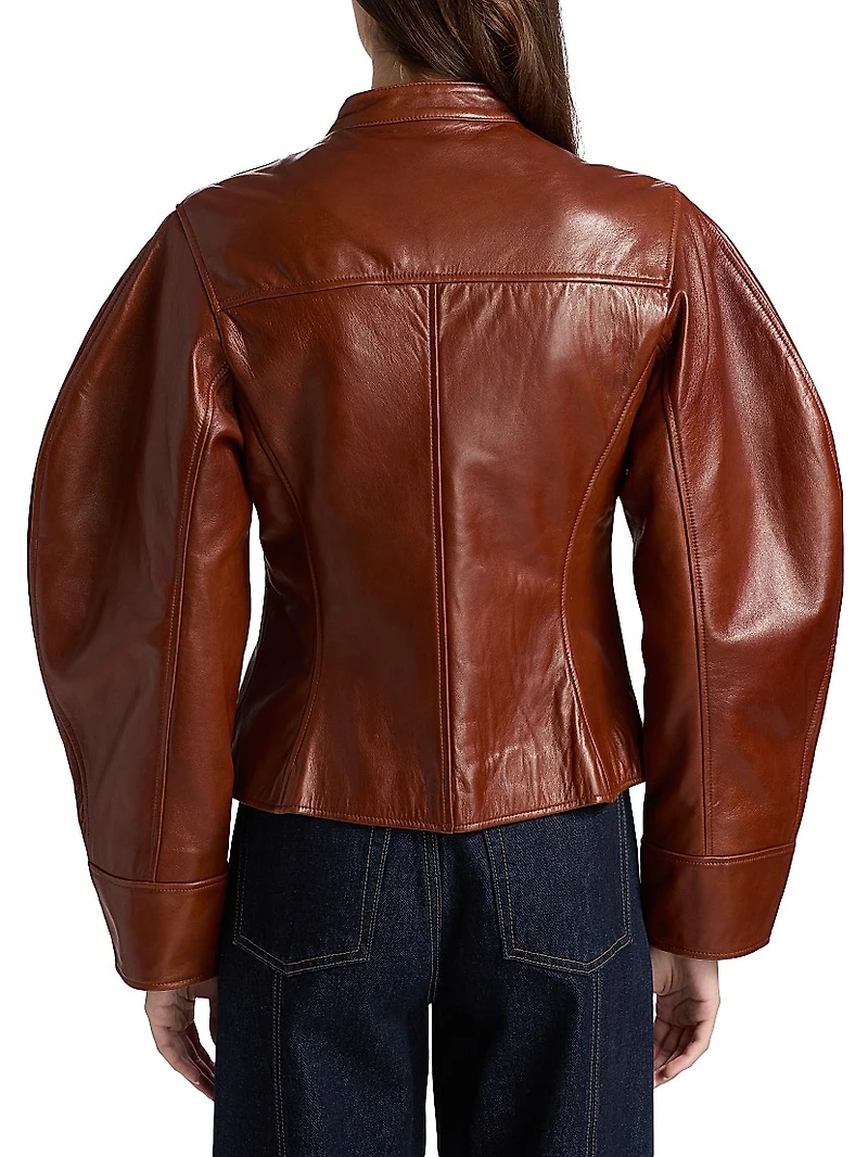 Ilaria Leather Biker Jacket