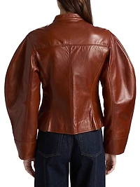 Ilaria Leather Biker Jacket