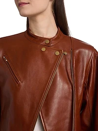Ilaria Leather Biker Jacket