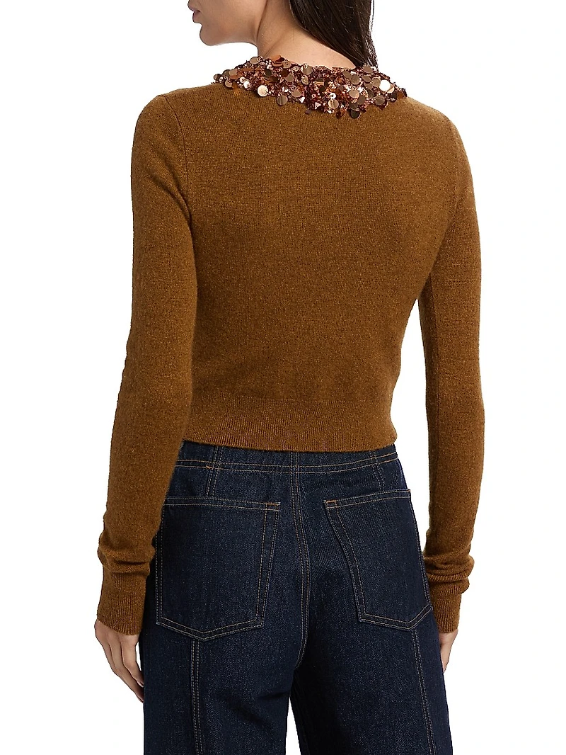 Margaux Embellished Cashmere Cardigan