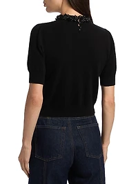 Liv Embellished Cashmere Crewneck Sweater