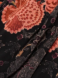 Amari Floral Crewneck Jersey Maxi Dress