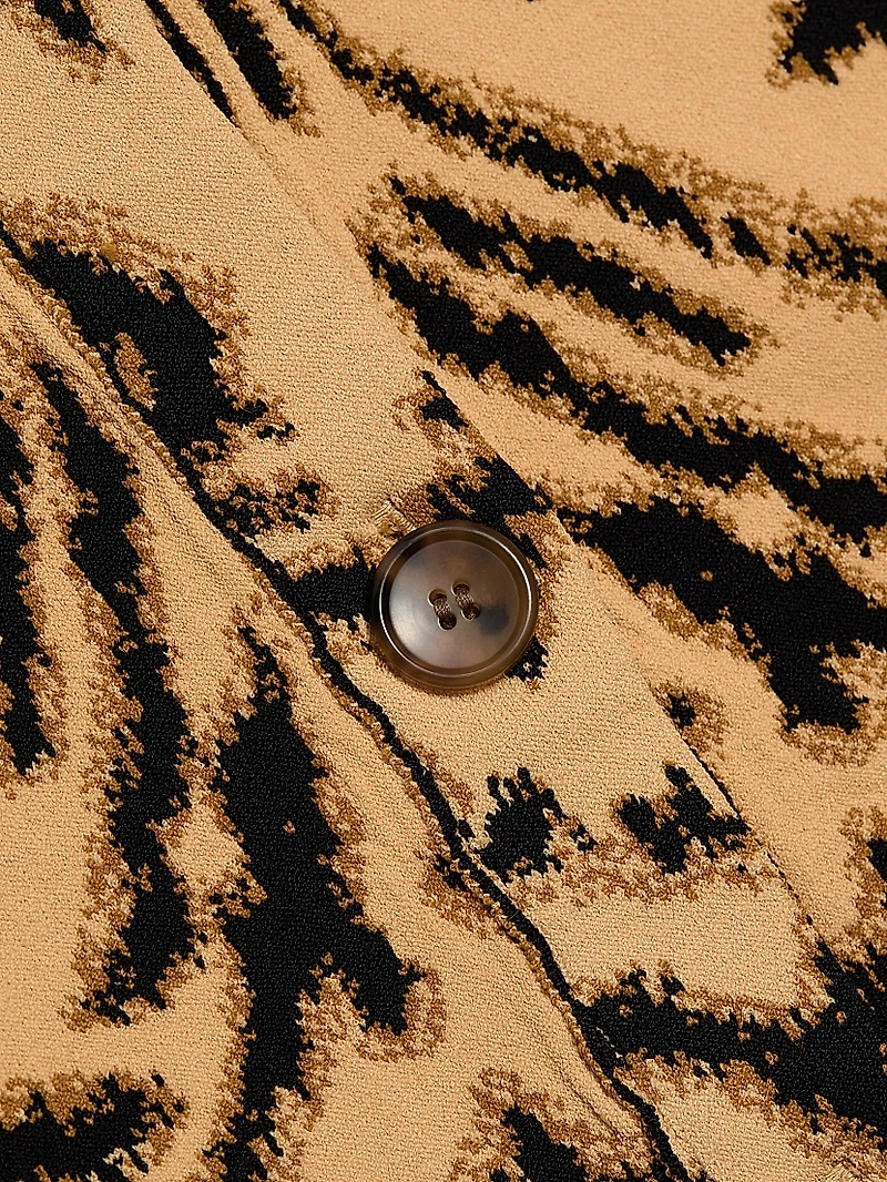 Payton Abstract Jacquard-Knit Cardigan