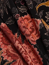 Aurelia Floral Jersey Turtleneck Top