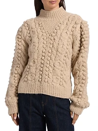 Albia Alpaca-Blend Cable-Knit Sweater