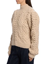 Albia Alpaca-Blend Cable-Knit Sweater
