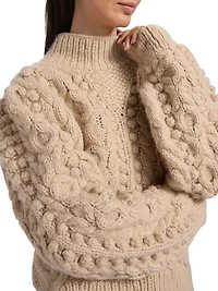 Albia Alpaca-Blend Cable-Knit Sweater