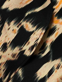 Flo Abstract-Print Sleeveless Midi-Dress