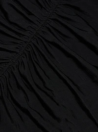 Koa Jersey Ruched-Front Turtleneck Dress